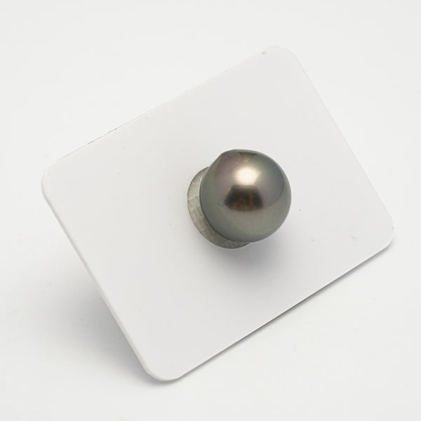 1pcs "High Luster" Blue Green 12.9mm - DROP TOP/AAA Quality Tahitian Pearl Single LP2097 TH1