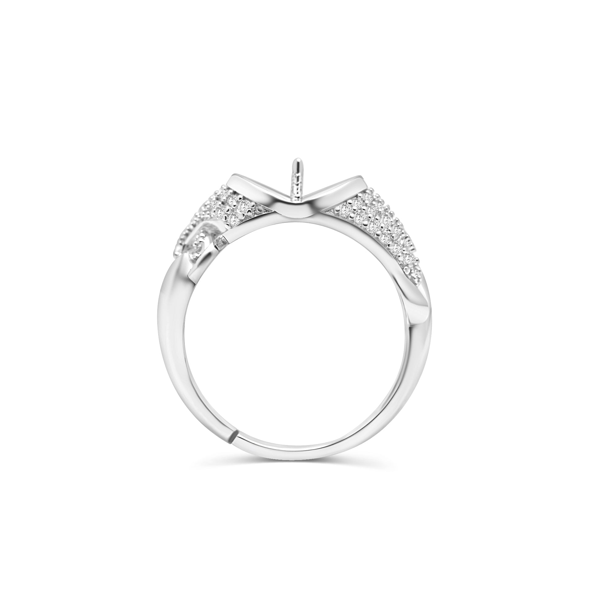 Adjustable Ring 925 Silver for Pearl SC494/SC494G