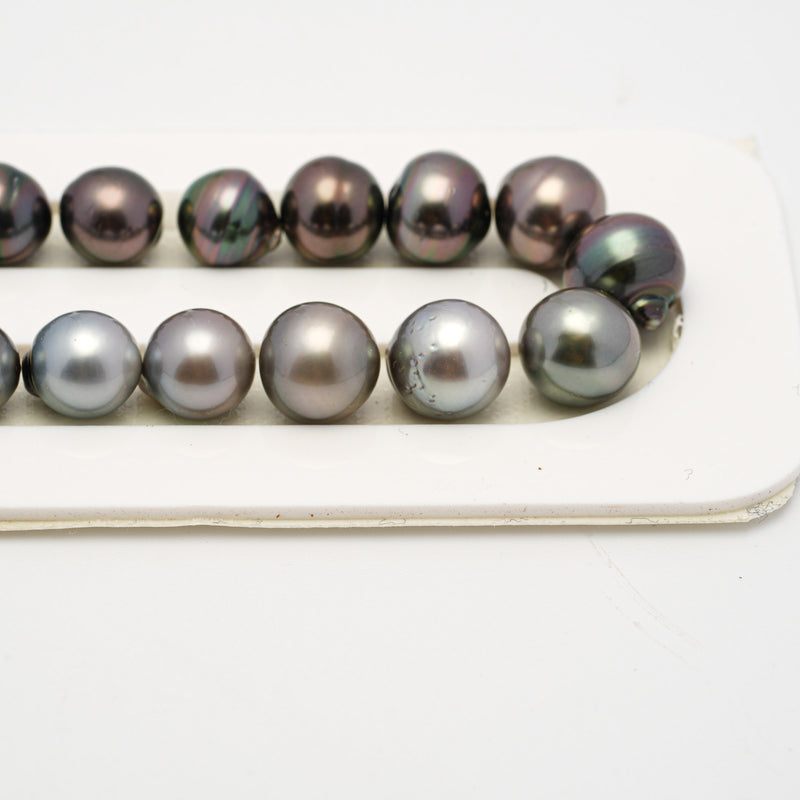 40pcs Light Mix 8-10mm - SB AAA/AA Quality Tahitian Pearl Necklace NL1505 THMIX2.6