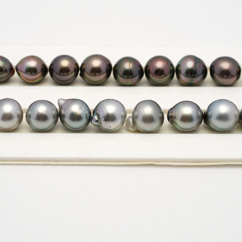 40pcs Light Mix 8-10mm - SB AAA/AA Quality Tahitian Pearl Necklace NL1505 THMIX2.6