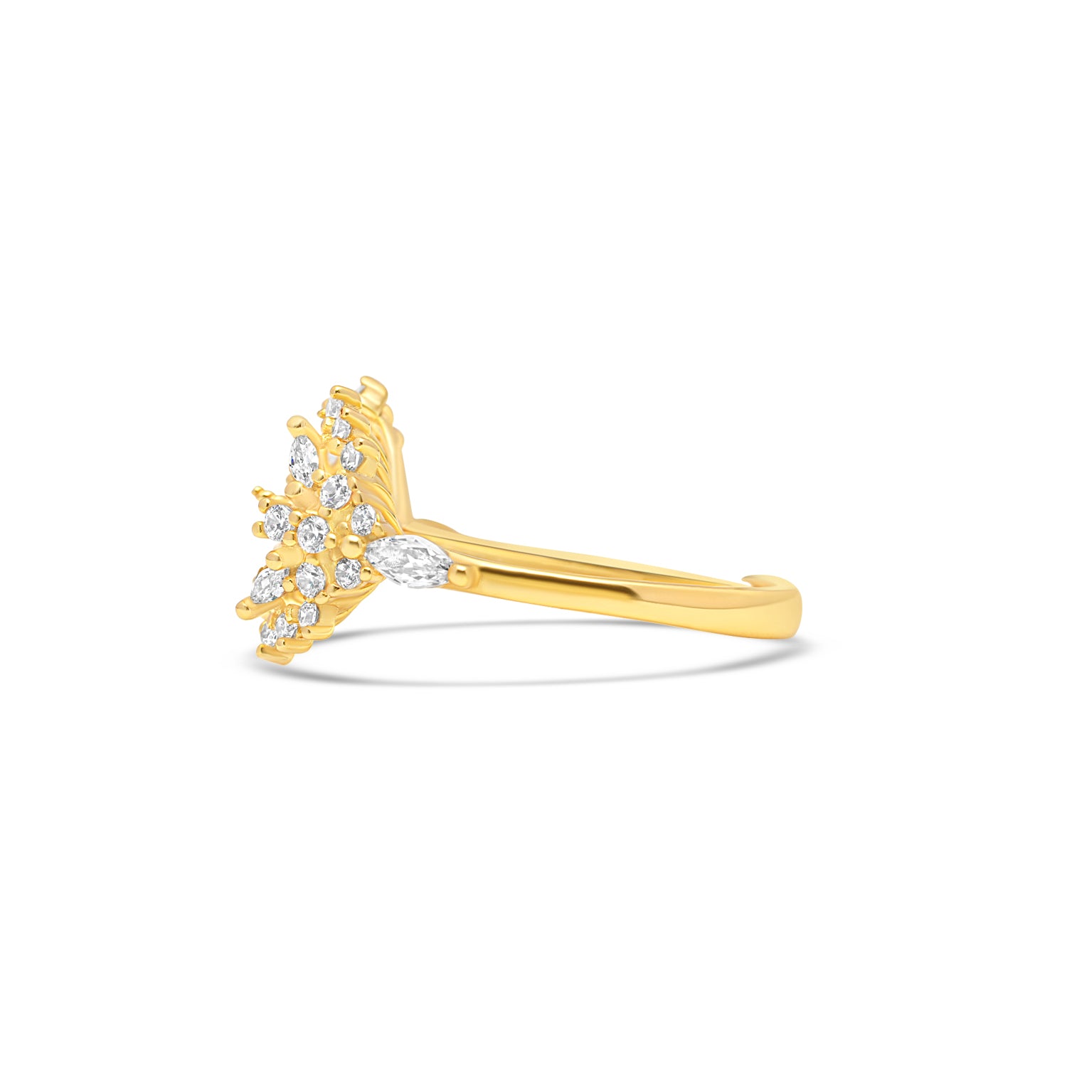 Adjustable Ring 925 Silver for pearl SC398G/SC398
