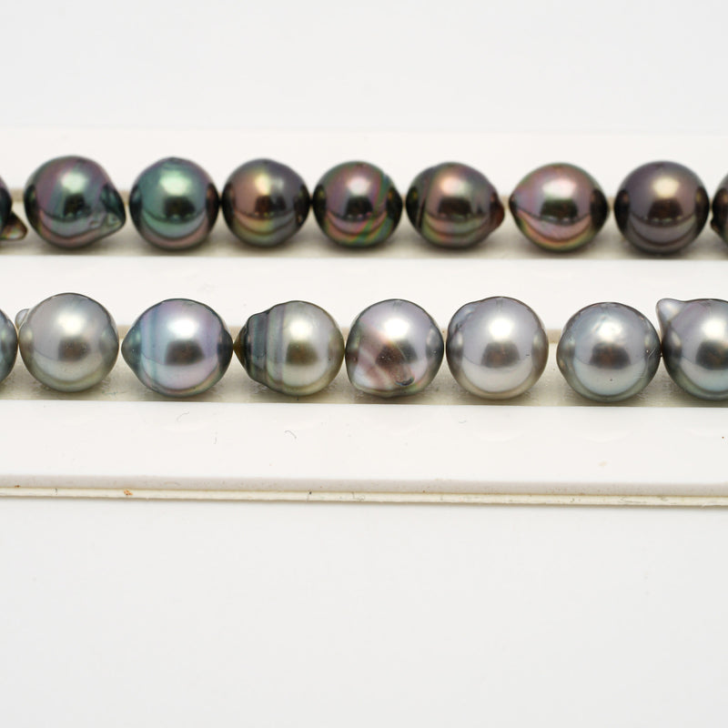 40pcs Light Mix 8-10mm - SB AAA/AA Quality Tahitian Pearl Necklace NL1505 THMIX2.6