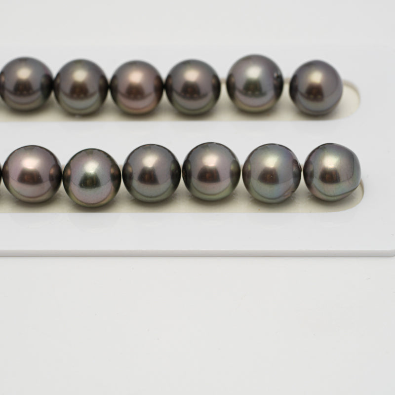 38pcs Cherry 11-12mm - SR AAA/TOP Quality Tahitian Pearl Necklace NL1533 A101