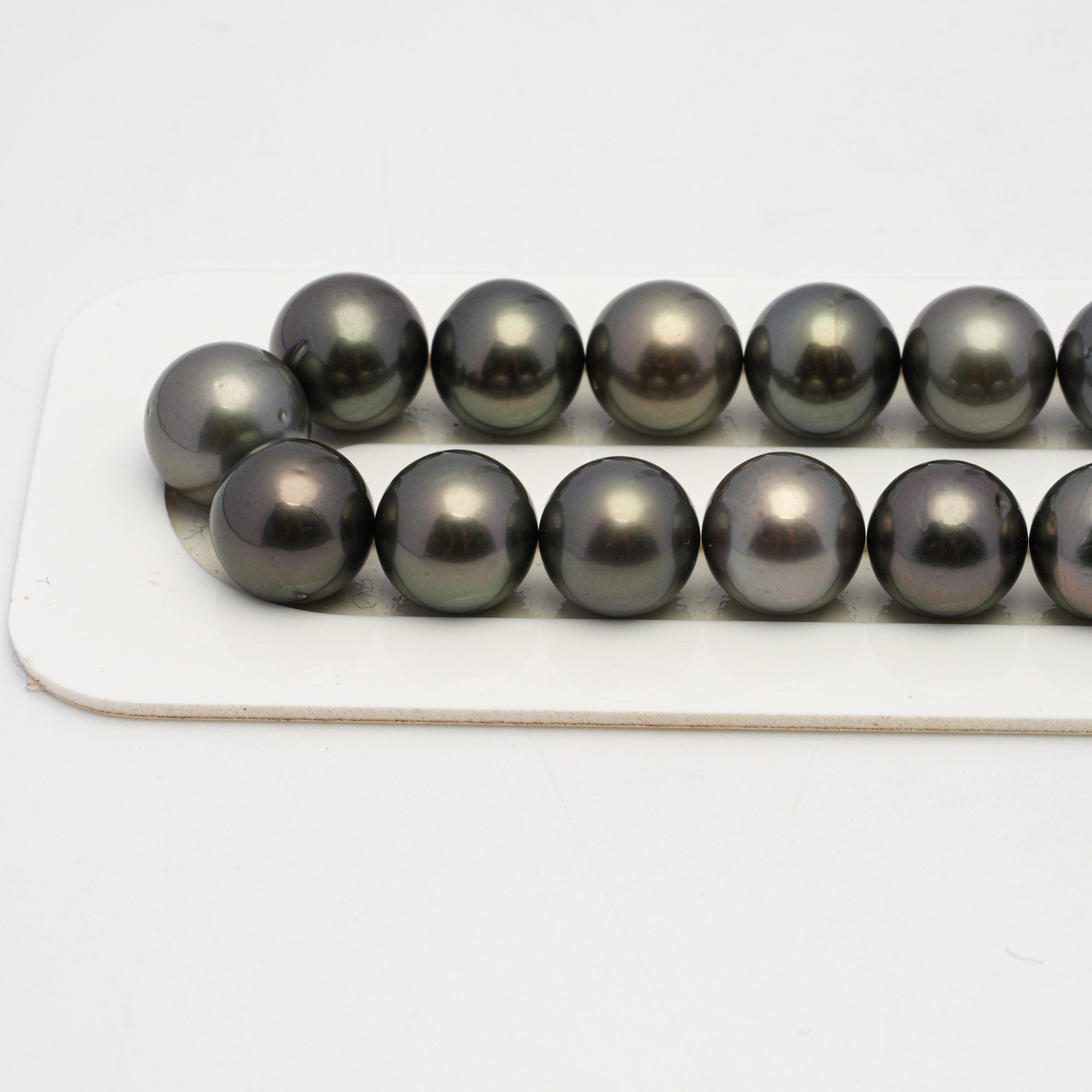 33pcs Mix 11-12mm - RSR AA/AAA Quality Tahitian Pearl Necklace NL1443 OR4