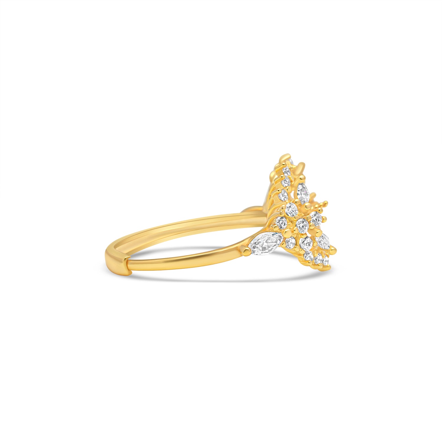 Adjustable Ring 925 Silver for pearl SC398G/SC398