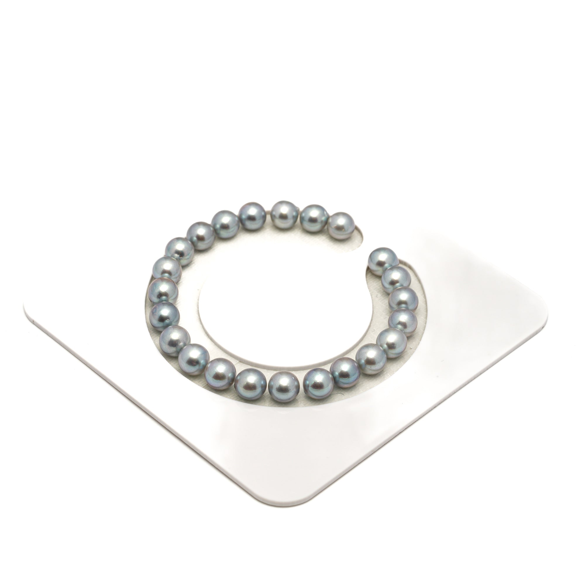 23pcs Akoya Pearl "High Luster" Silver 7.4-7.9mm - SR AA Quality Bracelet AKBR2406 CMA1