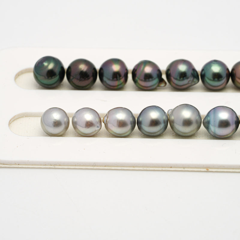 40pcs Light Mix 8-10mm - SB AAA/AA Quality Tahitian Pearl Necklace NL1505 THMIX2.6