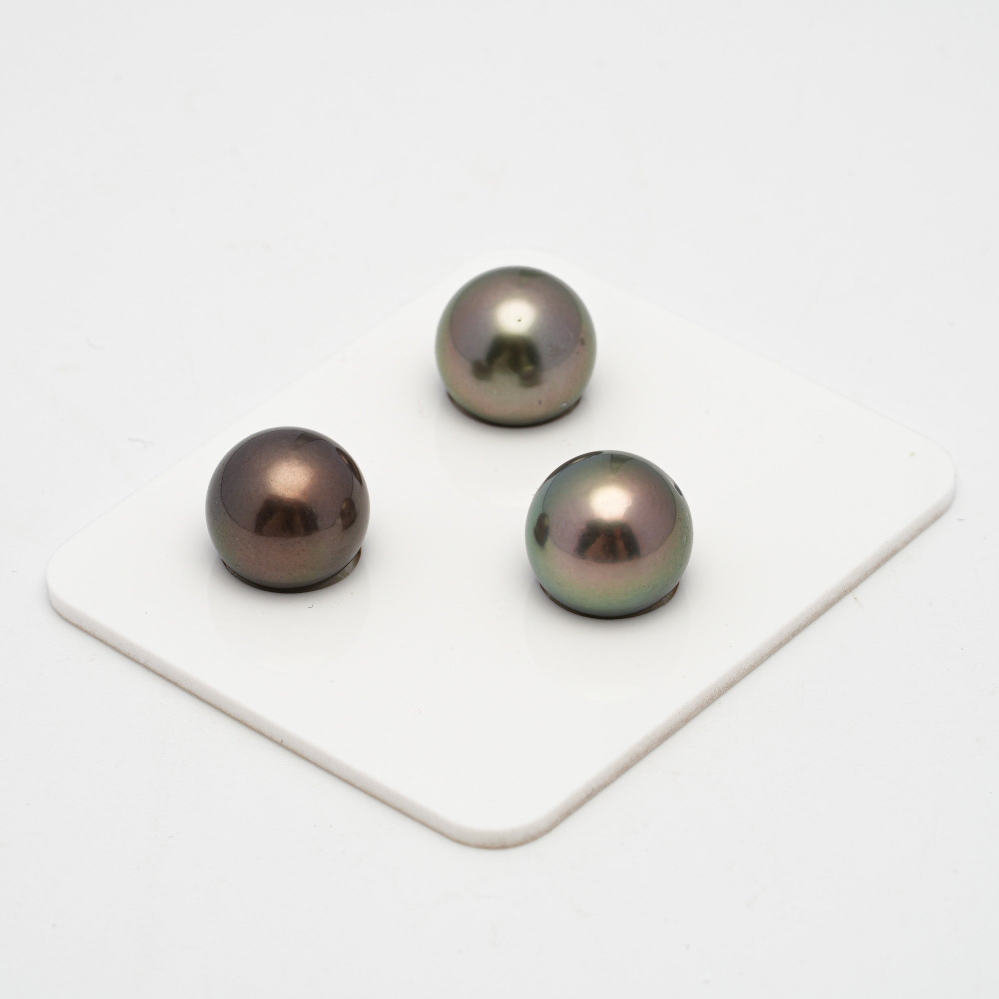 3pcs Multicolor 11.1-11.9mm - RSR AAA/AA Quality Tahitian Pearl Trio Set ER1255 TH2