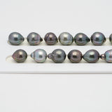 32pcs Multicolor 10mm - SBQ AAA/AA Quality Tahitian Pearl Necklace NL1411 OR7