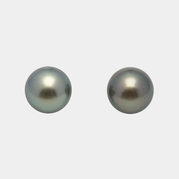 2pcs Light 12.1-12.2mm - OV AAA Quality Tahitian Pearl Pair ER1495