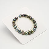 21pcs "Top Luster" Multicolor 8-10mm - SB/NR AAA Quality Tahitian Pearl Bracelet BR2204 HL3