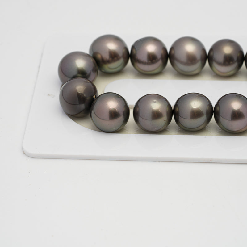 38pcs Cherry 11-12mm - SR AAA/TOP Quality Tahitian Pearl Necklace NL1533 A101