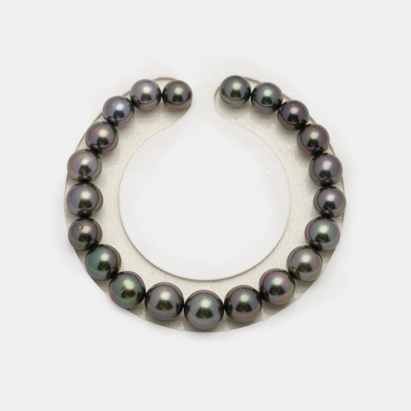 21pcs "High Luster" Green Cherry 8-10mm - RSR AAA/TOP Quality Tahitian Pearl Bracelet BR2174 OR6