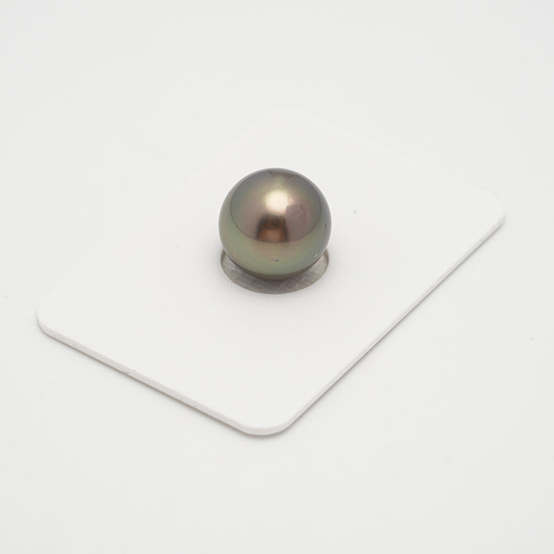 1pcs Green Cherry 12.6mm - NR/OV AAA/AA Quality Tahitian Pearl Single LP1954 A101