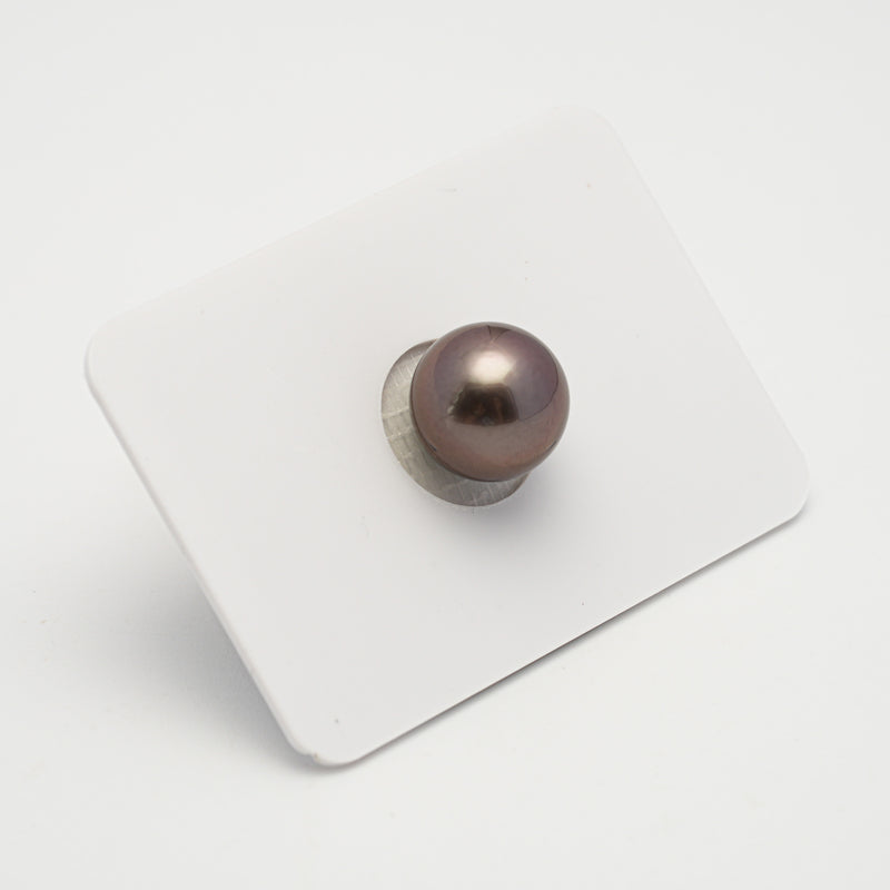 1pcs Brown Cherry 10.7mm - NR AAA/AA Quality Tahitian Pearl Single LP2117 OR10