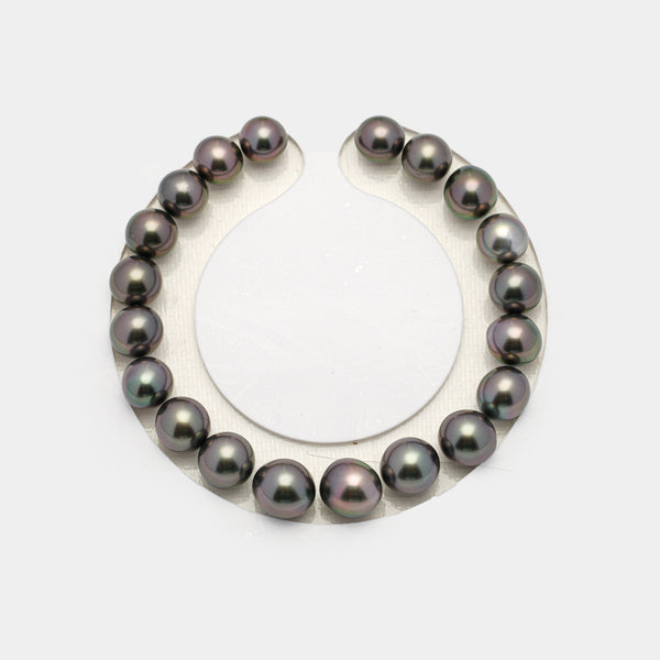 20pcs Green Cherry 8-9mm - SB/NR AAA Quality Tahitian Pearl Bracelet BR2148