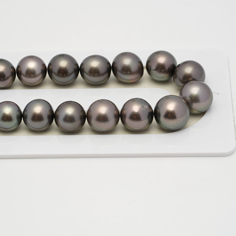 38pcs Cherry 11-12mm - SR AAA/TOP Quality Tahitian Pearl Necklace NL1533 A101