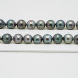 43pcs "High Luster" Multicolor 9mm - SB AAA/AA Quality Tahitian Pearl Necklace NL1412 OR7