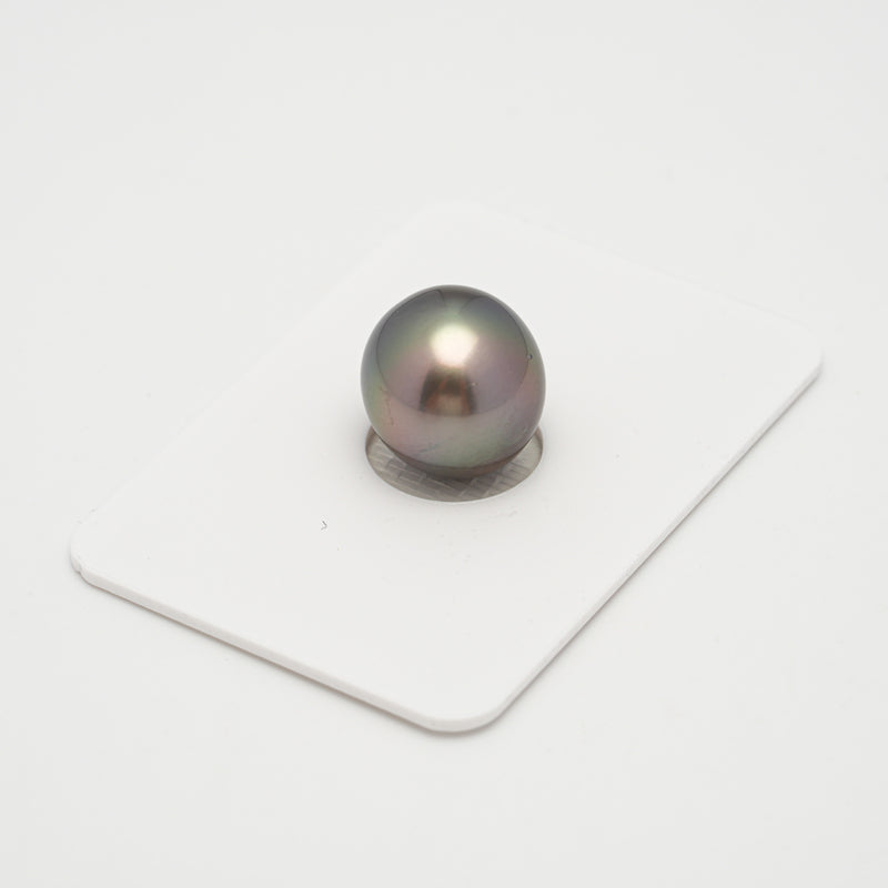 1pcs Green Cherry 12.6mm - NR/OV AAA/AA Quality Tahitian Pearl Single LP1954 A101