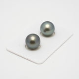 2pcs Light 12.1-12.2mm - OV AAA Quality Tahitian Pearl Pair ER1495