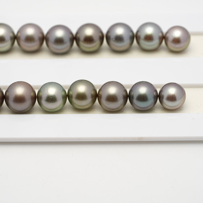 41pcs Light Mix 8-10mm - RSR AAA Quality Tahitian Pearl Necklace NL1506 TH2