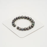 21pcs "High Luster" Green Cherry 8-10mm - RSR AAA/TOP Quality Tahitian Pearl Bracelet BR2174 OR6