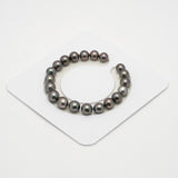 20pcs Green Cherry 8-9mm - SB/NR AAA Quality Tahitian Pearl Bracelet BR2148