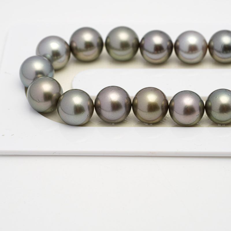 41pcs Light Mix 8-10mm - RSR AAA Quality Tahitian Pearl Necklace NL1506 TH2