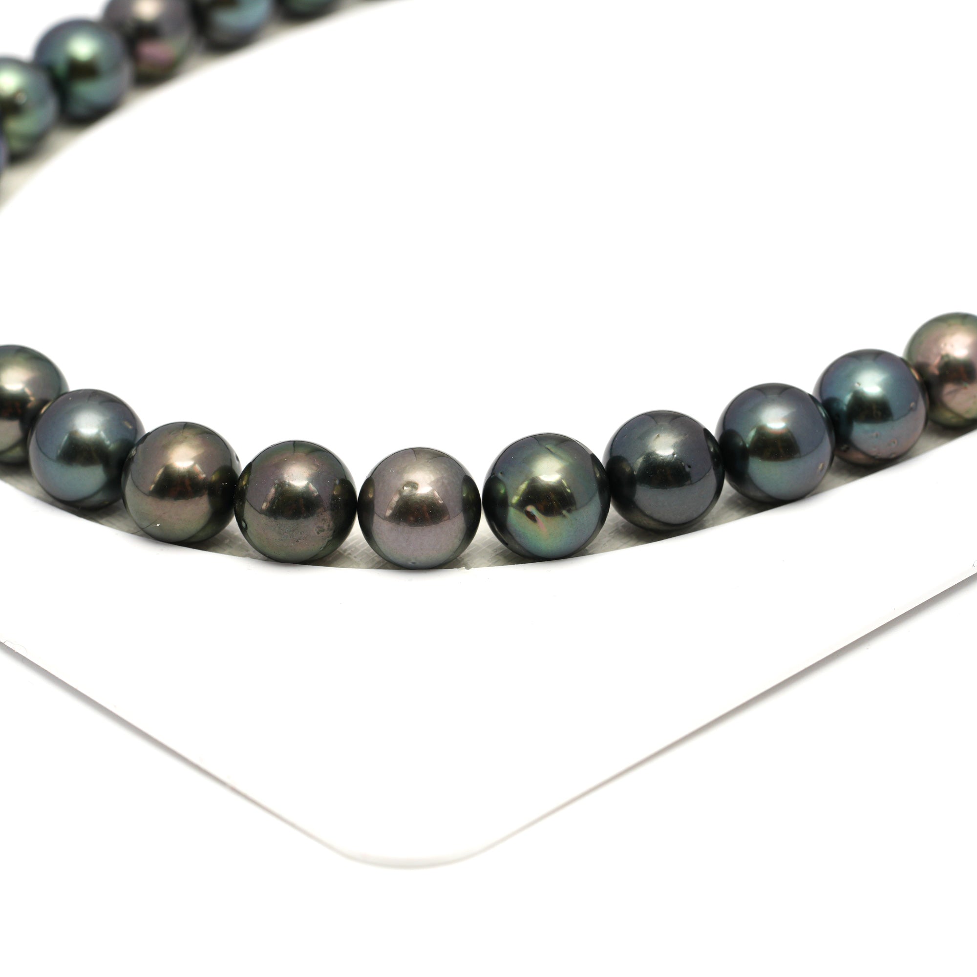 39pcs Dark Mix 11mm - RSR AAA/AA Quality Tahitian Pearl Necklace NL1652