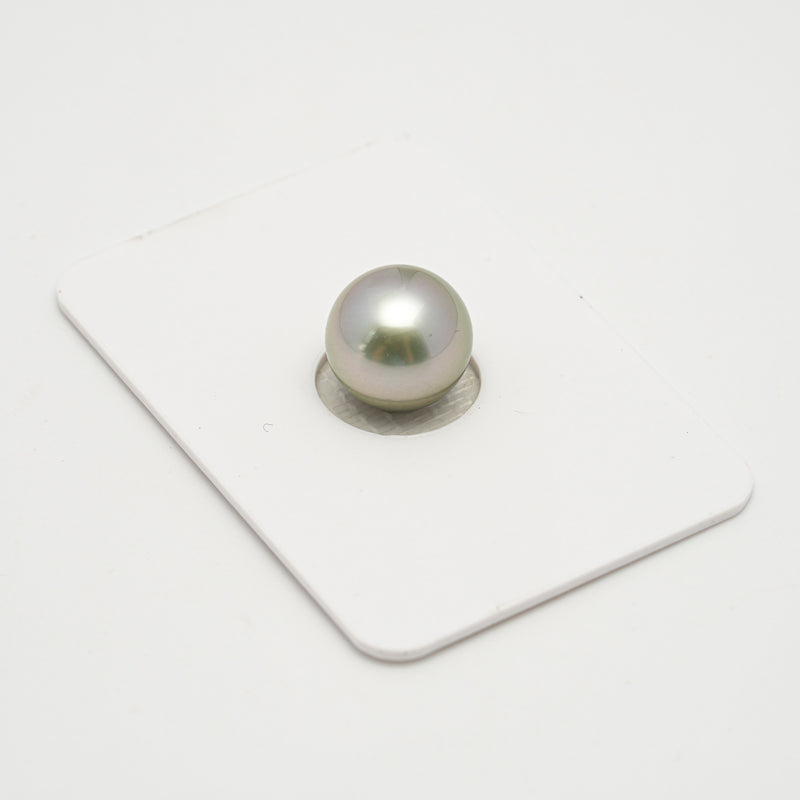 1pcs "High Luster" Light Cream 10mm - SR/NR AAA Quality Tahitian Pearl Single LP2118 OR10