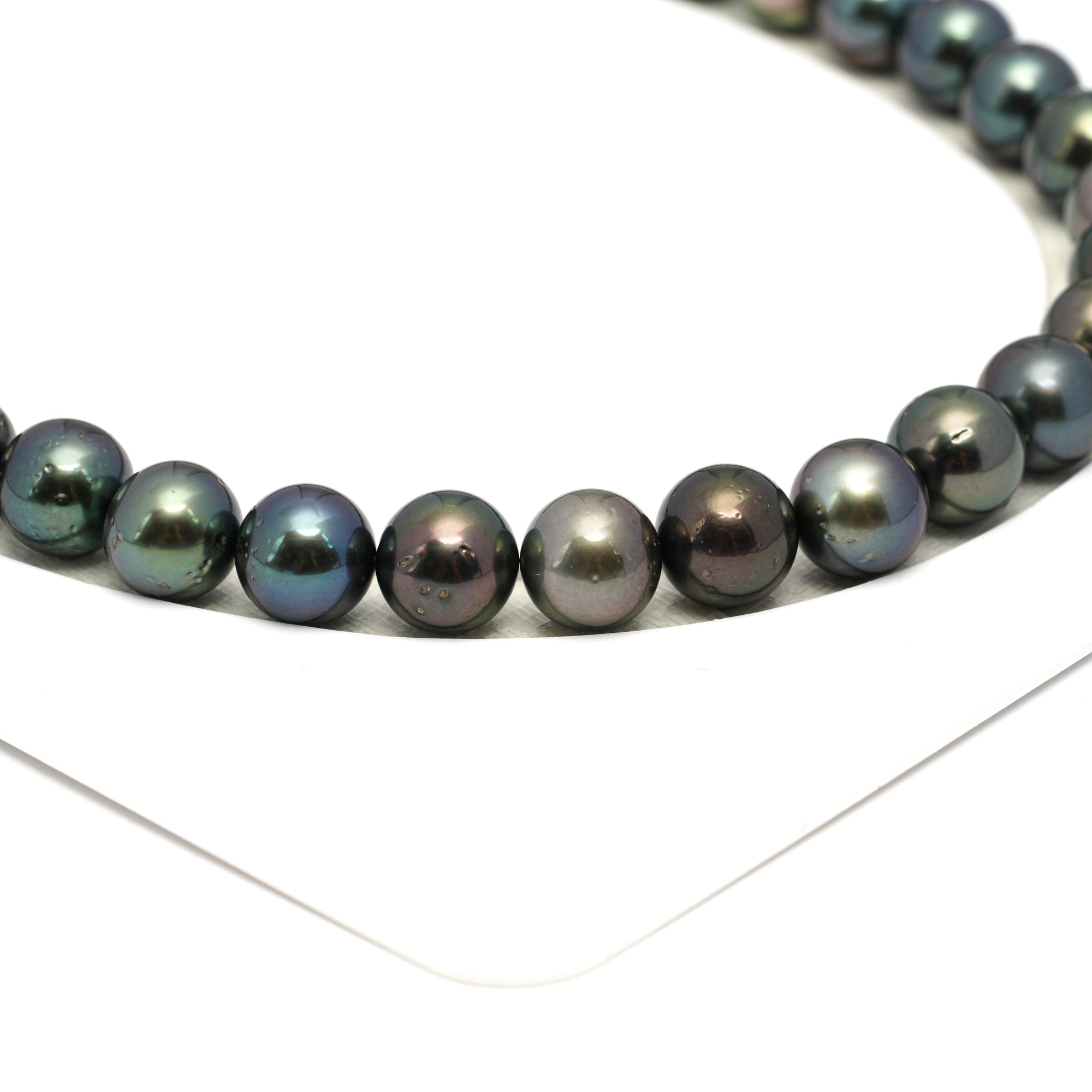 39pcs Dark Mix 11mm - RSR AAA/AA Quality Tahitian Pearl Necklace NL1652