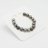 15pcs Multicolor 9-10mm - RSR A Quality Tahitian Pearl Bracelet BR1745 TH2.4.9