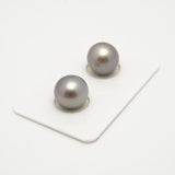 2pcs Light 11.5-11.8mm - SB/NR AAA Quality Tahitian Pearl Pair ER1548 A101