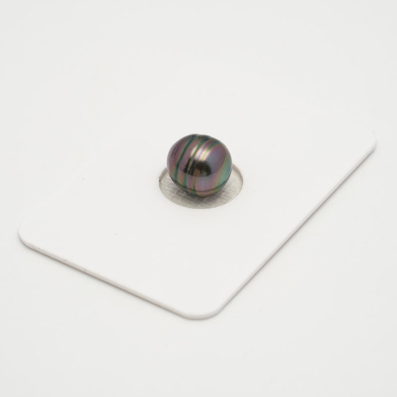 1pcs "High Luster" Green Cherry 9.3mm - CL AAA Quality Tahitian Pearl Single LP2035 OR7