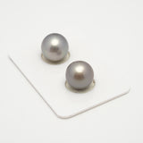 2pcs Light 11.5-11.8mm - SB/NR AAA Quality Tahitian Pearl Pair ER1548 A101