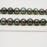 48pcs Green 8-10mm - SR/NR AA/A Quality Tahitian Pearl Necklace NL1549 THMIX3