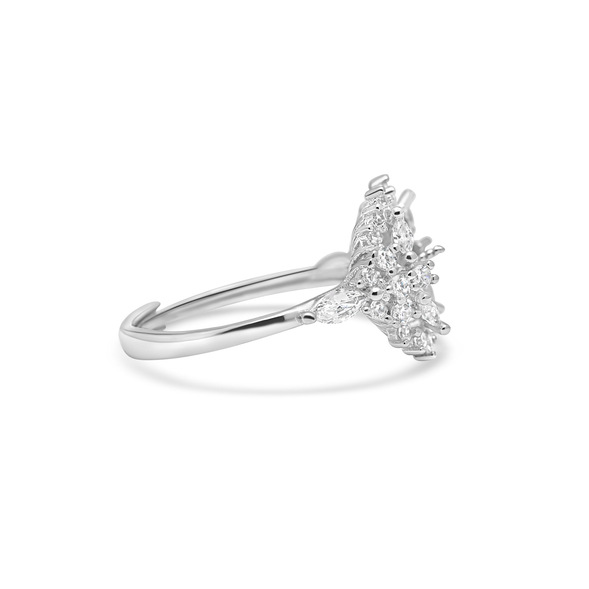 Adjustable Ring 925 Silver for pearl SC398G/SC398