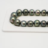 48pcs Green 8-10mm - SR/NR AA/A Quality Tahitian Pearl Necklace NL1549 THMIX3