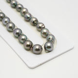 39pcs Light Green 9-11mm - SB AAA Quality Tahitian Pearl Necklace NL1534