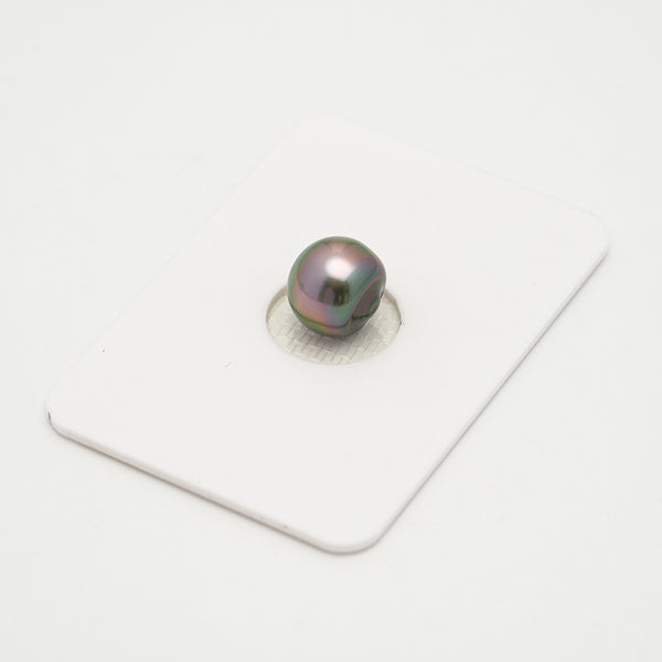 1pcs "High Luster" Green Cherry 9.1mm - SB AAA Quality Tahitian Pearl Single LP2150 OR10