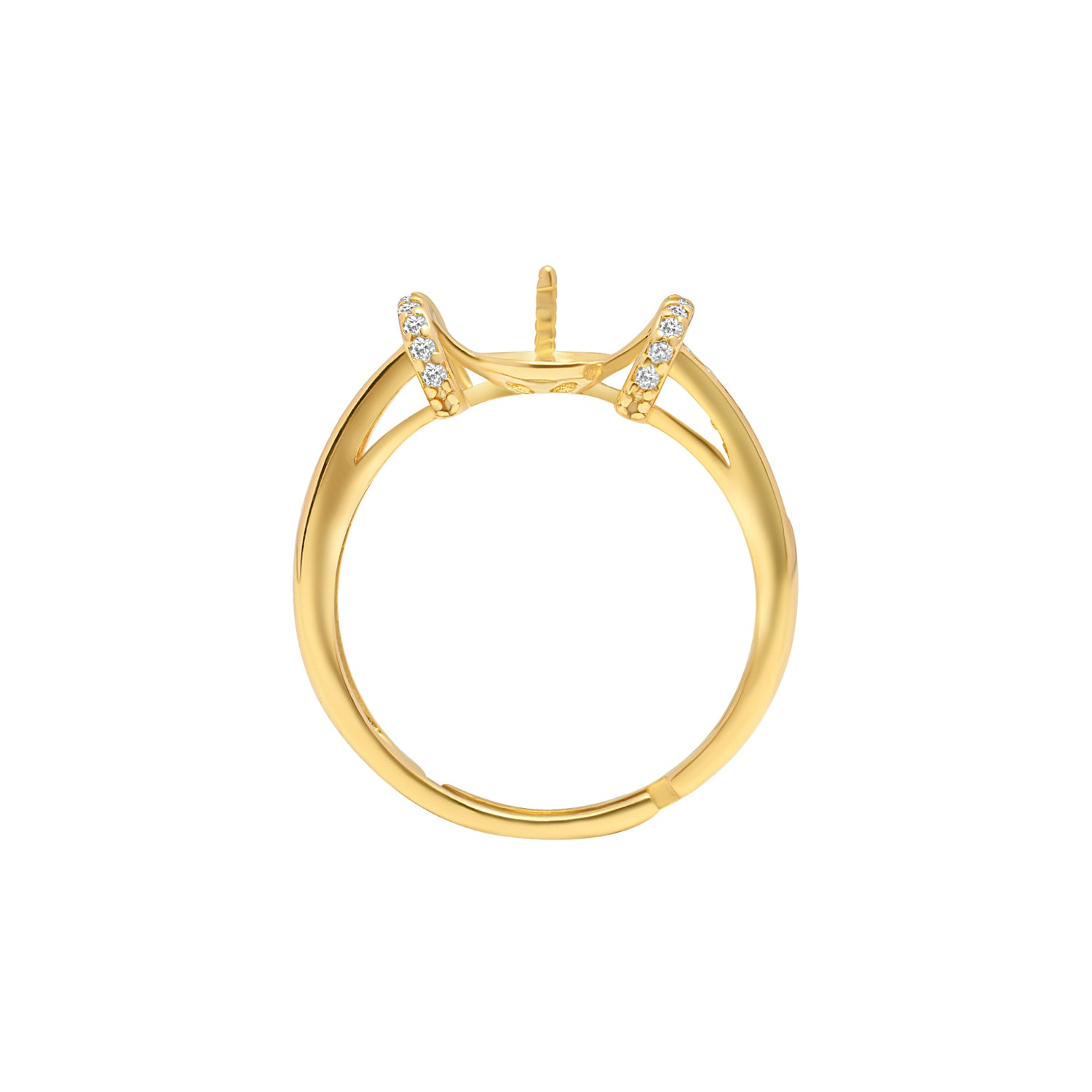 Adjustable Ring 925 Silver for pearl SC406G