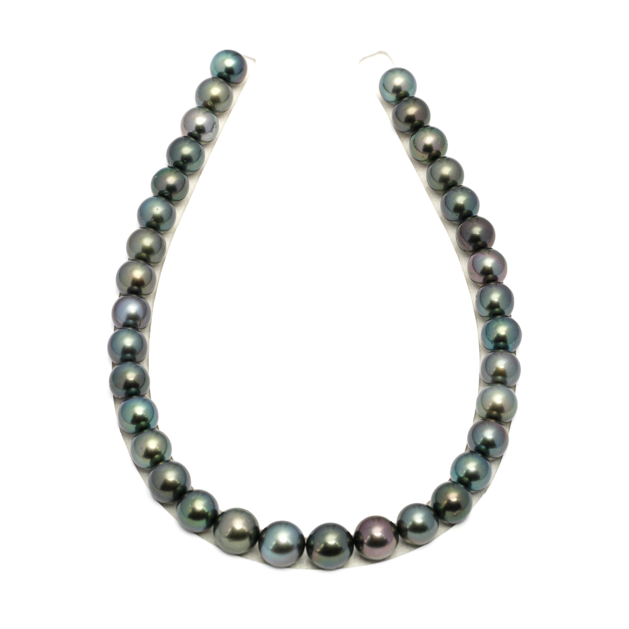 34pcs Dark Mix 12-13mm - RSR AA/AAA Quality Tahitian Pearl Necklace NL1653