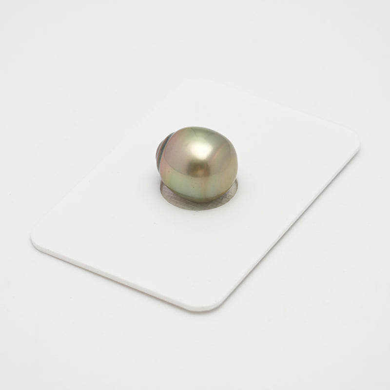 1pcs "High Luster" Light Green 11.7mm - SB AAA Quality Tahitian Pearl Single LP1962 A101