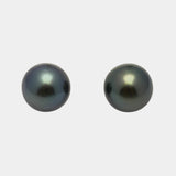 2pcs Dark 12.4-12.5mm - SR AAA/AA Quality Tahitian Pearl Pair ER1497