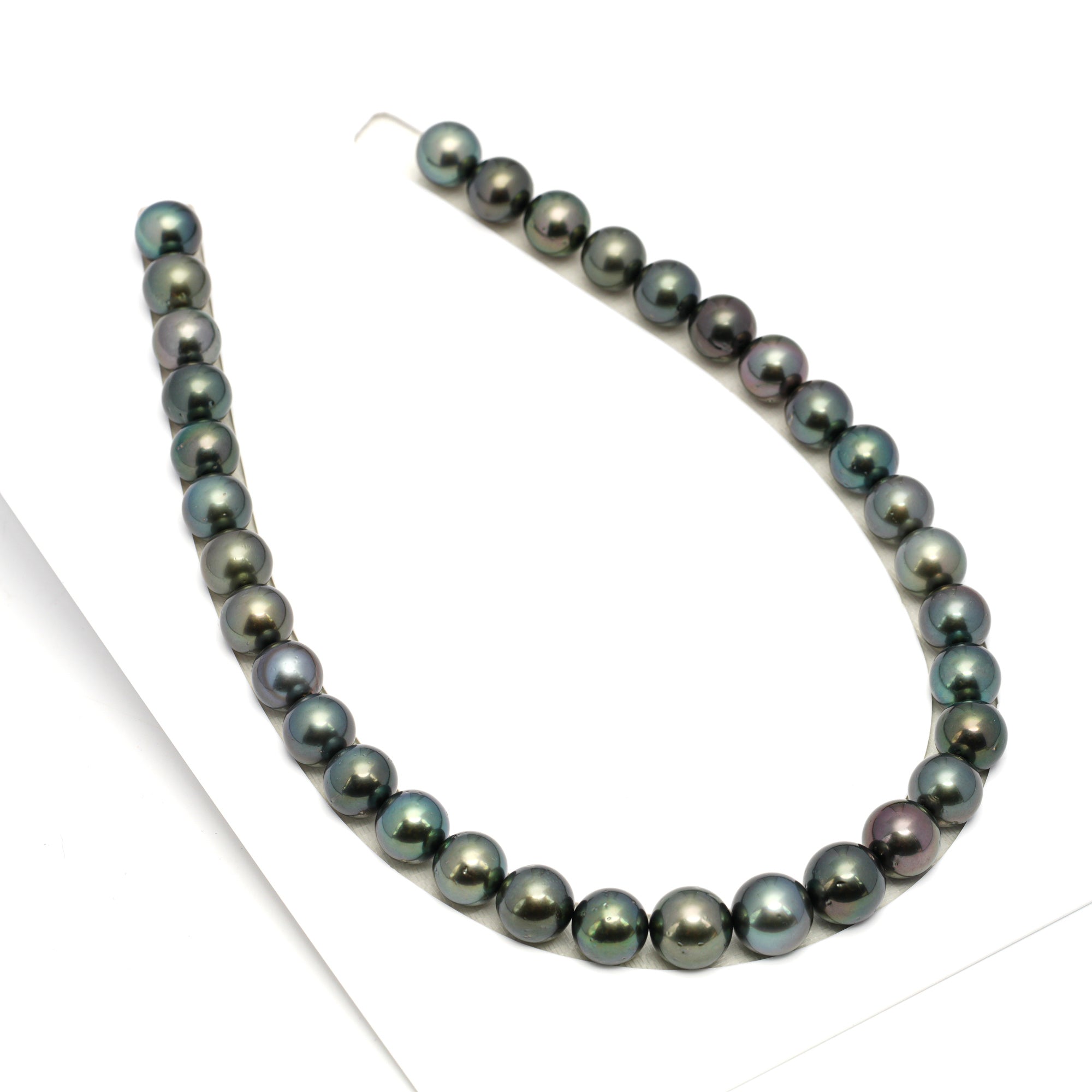 34pcs Dark Mix 12-13mm - RSR AA/AAA Quality Tahitian Pearl Necklace NL1653