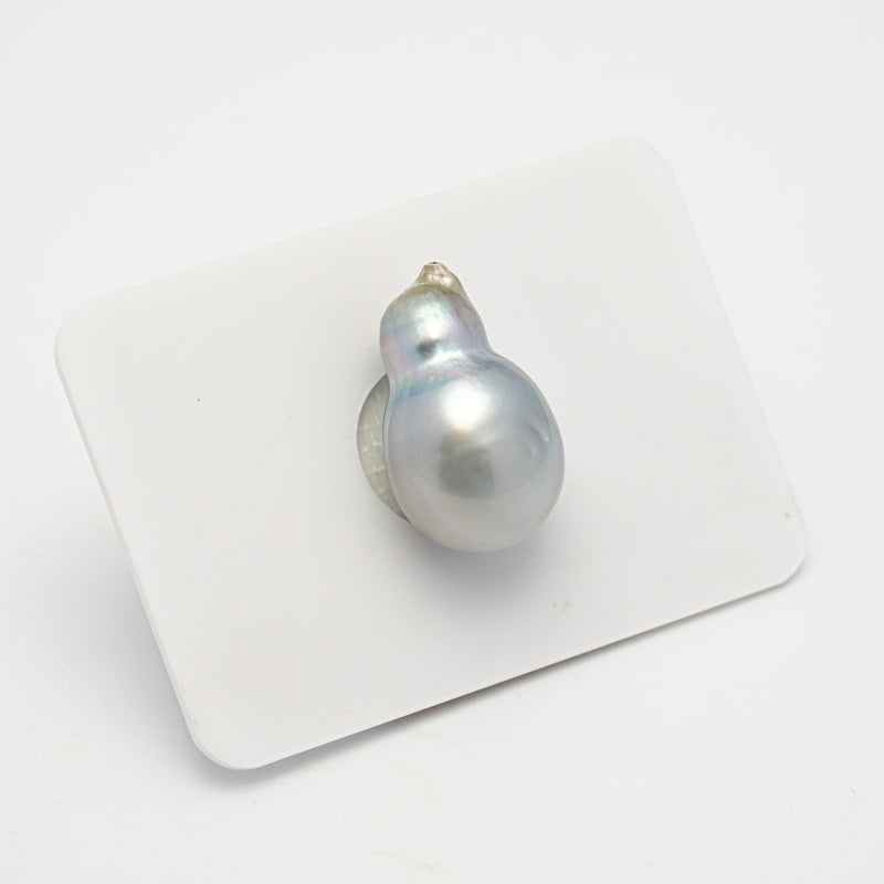 1pcs Silver Gray 12.3mm - SB AA/A Quality Tahitian Pearl Single LP2214 OR4