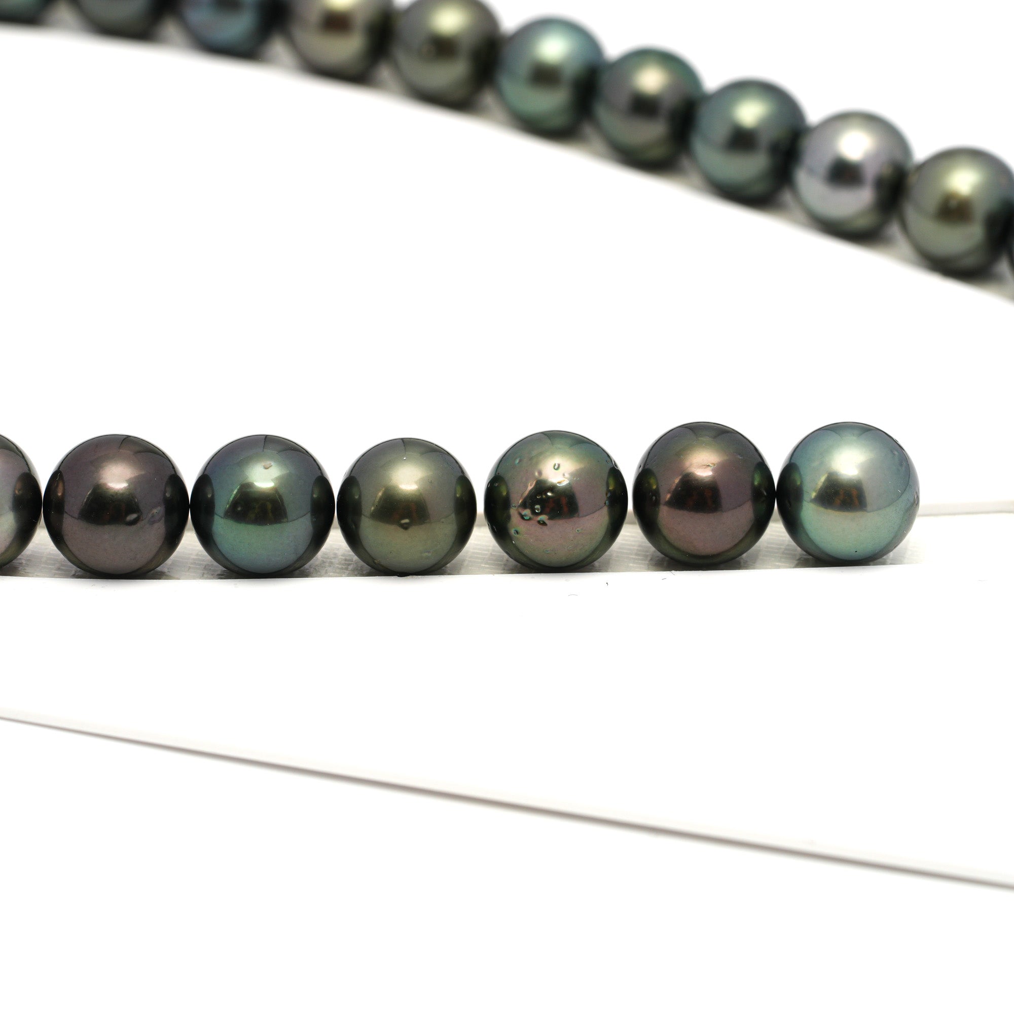 34pcs Dark Mix 12-13mm - RSR AA/AAA Quality Tahitian Pearl Necklace NL1653