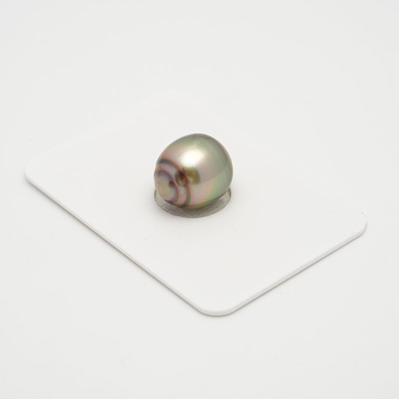 1pcs "High Luster" Light Green 11.7mm - SB AAA Quality Tahitian Pearl Single LP1962 A101