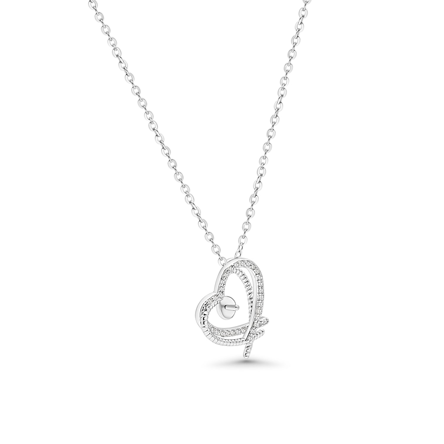 Pendant Chain 925 Silver for pearl SC436