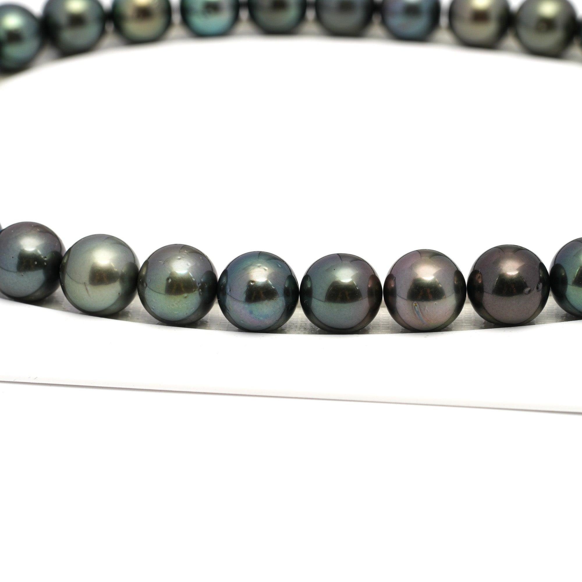 34pcs Dark Mix 12-13mm - RSR AA/AAA Quality Tahitian Pearl Necklace NL1653